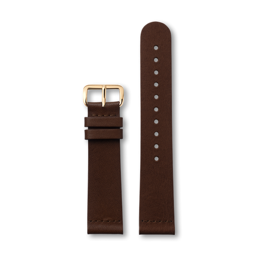 Dark Brown Classic - Gold 20MM