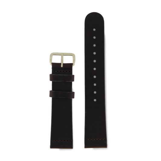Dark Brown Classic - Light Gold 20MM
