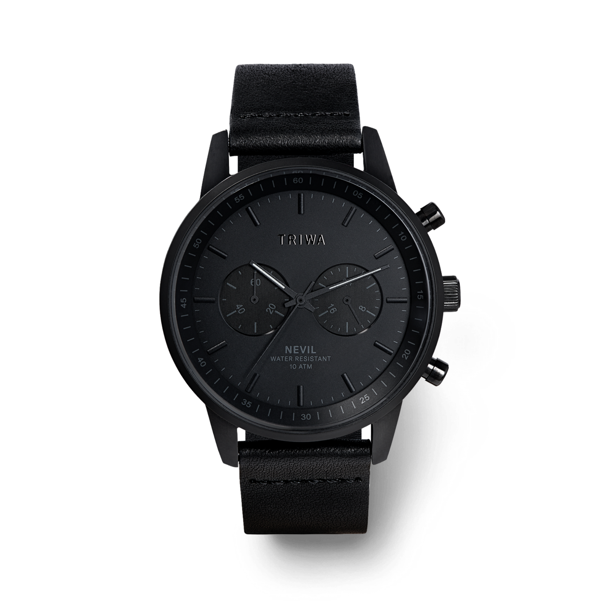【TRIWA】腕時計 NIGHT NEVIL 黒 Night Nevil - Black Leather | Triwa