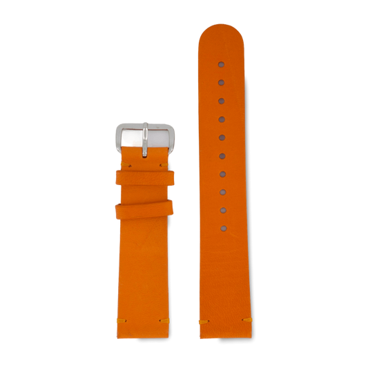 Orange Stitch - Silver 20MM