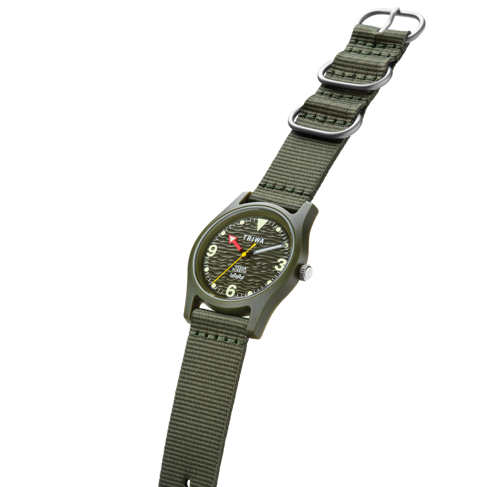 Watch made from recycled materials sale