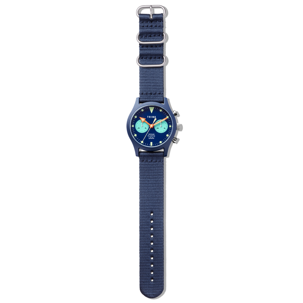 Ocean Plastic Timer Blue Ocean plastic watch Triwa