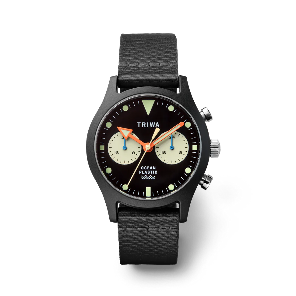 Ocean Plastic Timer Black - Ocean plastic watch | Triwa