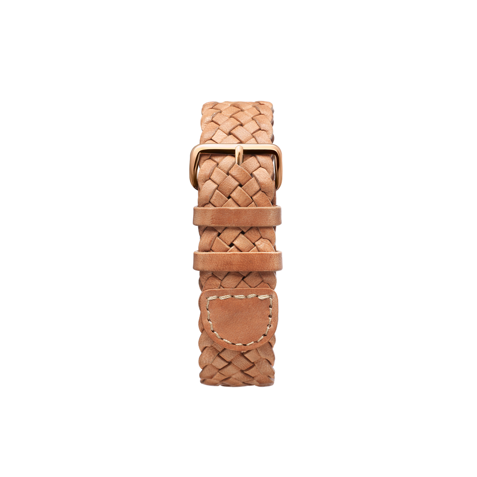 Tan Braided - Rose 20MM