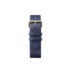 Navy Canvas Mono - Gold 20MM