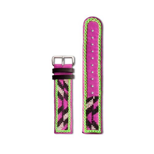 Fiona Paxton Pink Mono - Silver 20MM