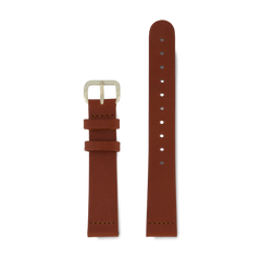 Brown Klassisk Super Slim - Ljusguld Italian Leather 16MM