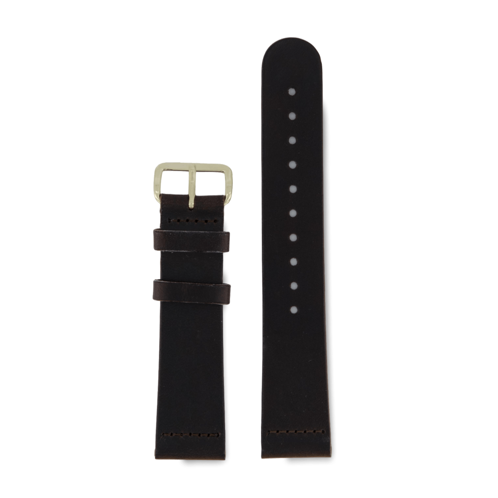 Dark Brown Classic - Light Gold 20MM