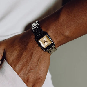 The Watch time for power, gleam model. A reminder for women around the world to remain strong and equality.